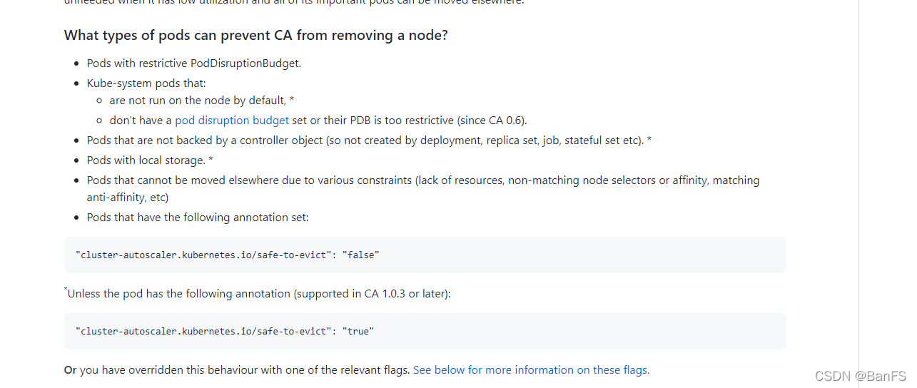 cluster autoscaler condition